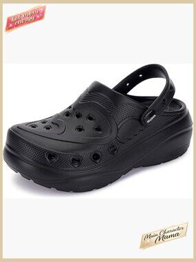 Thick Sole Clogs Slip-On Garden Shoes Cushioned Comfort Lightweight